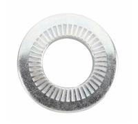 Rondelles frein contact - acier zingué blanc - 5x12 mm - 200 pièces VISWOOD