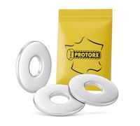 Rondelles Metal Inox M4 : 50pcs Extra Large (Diam.int = 4,3mm x Diam.ext = 16mm) Plate Type "LL" en Acier Inoxydable A2 | Carrossier Bricolage Réparation | Anti-Corrosion Exterieur-Interieur