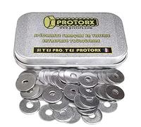 Rondelles Metal Inox M4 : (Diam.int = 4,3mm x Diam.ext = 14mm) Boite 50pcs Large Plate Type "L" en Acier Inoxydable A2 | Carrossier Bricolage Réparation | Anti-Corrosion Usage Exterieur-Interieur