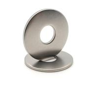 Rondelles métal INOX : M4 x 16 mm - ép. 0,8mm | Rondelle plate M4x16 mm | Acier inoxydable A2 (V2A / AISI 304) norme NFE 25514 LL | Pour Vis, Écrous, Boulons : LOT DE 20 Pcs - ProRaje