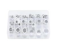 Rondelles Metal Kit d'assortiment de rondelles d'écrasement en aluminium, 600 pièces, joint de bouchon de vidange d'huile, automobile M6 M8 M10 M12 M14 M16 M18 M20 M22 M24