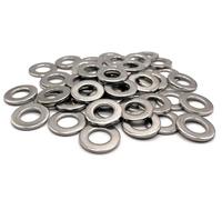 Rondelles métal M2 Inox Ø extérieur 5,5 mm | Rondelle plate M2x5,5mm | Acier inoxydable A2 (V2A/304) norme NFE 25514 M | Bois/Metal/Ecrous/Vis/etc : LOT DE 50 Pcs - ProRaje