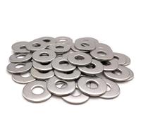 Rondelles métal M5 Inox Ø extérieur 16 mm | Rondelle plate large M5x16mm | Acier inoxydable A2 (V2A/304) norme NFE 25514 L | Bois/Metal/Ecrous/Vis/etc : LOT DE 50 Pcs - ProRaje