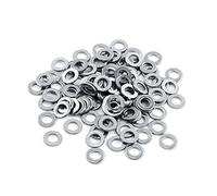 Rondelles Metal M6, 100 pièces 304 rondelles plates en acier inoxydable assortiment de rondelles ensemble de matériel pour Vis et Boulous et écrous