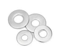 Rondelles métalliques 200 PCS 304 en acier inoxydable plaque rondelle machine anneaux de joint (0,21 '')