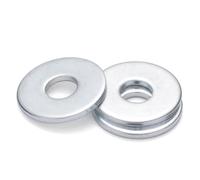 Rondelles Métalliques Plates Galvanisées, Rondelles Épaisses Pour Vis À Usage Intensif, 500 G (6 * 13 * 2.5mm)