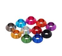 Rondelles métalliques, rondelle de garde-boue en aluminium 10 pièces M2 M2.5 M3 M4 M5 M6 M8 rondelle en aluminium couleur oxydation anodique coupe joint de culasse 10 couleurs en option rondelle de bo