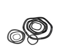 Rondelles ondulées en acier au manganèse 65, 1 à 100 pièces, M3, M4, M5, M6, M8, M10, M12, M14, M16-M118, 3/5/6/7, type crête ondulée, rondelles élastiques, acier noir 65MN(M6x11x0.3-50pcs)