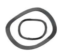 Rondelles ondulées en acier au manganèse M3-M118, 2 à 100 pièces, 65#, type à crête ondulée, rondelles à ressort, trois crêtes ondulées(M5x10x0.25(100pcs))