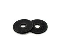 Rondelles pignons en caoutchouc noir M6 x 25 mm, M8 x 25 mm ou M10 x 30. Lot de 10 (M6 x 25 mm)
