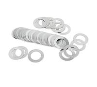 Rondelles plates, 50 rondelles plates ultra-minces en acier inoxydable 304 DIN988 M5 M6 M7 M8, cales de réglage ultra-minces, joints plats 0,1/0,2/0,3 mm