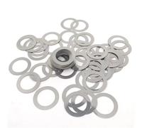 Rondelles plates de réglage de précision en acier inoxydable 304, 0,1/0,2/0,3/0,5/1 mm, M2, M3, M4 à M40, DIN988, 20/100 pièces(M4x8xThick 100pcs,Thick 0.3mm)