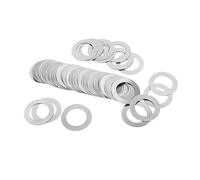 Rondelles plates de réglage en acier inoxydable 304, 0,1/0,2/0,3/0,5/1 mm, M2, M3, M4, M5, M6, M7, M8, M9, M10, M12 -M40, DIN988, 10/50 pièces(M2x5xThick 50pcs,0.1mm thick)