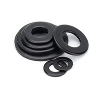 Rondelles plates en acier au carbone noir de qualité 8.8, 5 à 50 pièces, M2, M2.5, M3, M4, M5, M6, M8, M10, M12, M14, M16, M20, M22, M24, DIN125(M12(25PCS))