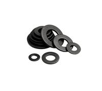 Rondelles plates en acier au carbone noir, lot de 2, 10, 20, 25 ou 50 pièces, M1.6, M2, M2.5, M3, M3.5, M4, M5, M6, M8, M10, M12(M10x30x2.5mm 5pcs)