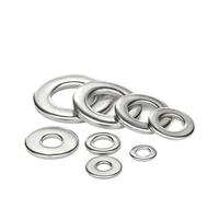 Rondelles plates en acier inoxydable 304, 1 à 30 pièces, M3, M4, M5, M6, M8, M10, M12, M14, M16, M18, M20, épaisseur: 1/1,2/1,5/2/3/4mm(M10x16x1-20pcs)
