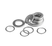 Rondelles plates en acier inoxydable 304, 1 à 50 pièces, M1.6, M2, M3, M4, M5, M6-M24, joint métallique, épaisseur standard: 0,3 à 4mm(M4x9x0.8(20pcs))