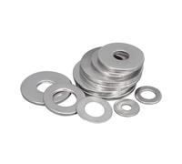 Rondelles plates en acier inoxydable 304, 5 à 100 pièces, épaisseur 0,5/0,8/1/2 mm, M4 x 7/8/9/10/12/14/15/16/18/20/25/30 mm(M4x10x1.0-50pcs)