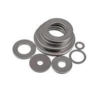 Rondelles plates en acier inoxydable 304, M1.6-M36, grandes tailles, rondelles plates rondes épaisses et fines, M2.5 M3 M4 M5 M6 M8 M10 M24(M10x20x0.5mm (50pcs))