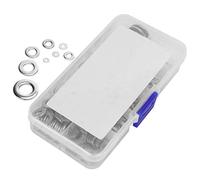 Rondelles Plates en Acier Inoxydable 360PCS, 8 Tailles, Anneaux d’Étanchéité avec Boîte de Rangement - Résistantes à la Rouille, Kit Complet pour Usage Mécanique et Automobile