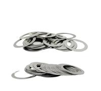 Rondelles plates en acier inoxydable, Cale de réglage et rondelles plates en acier inoxydable SUS304 DIN988, paquet 1710 tailles multiples(50Pcs M12x16x0.2)