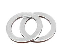 Rondelles plates en aluminium M6 à M22, rondes, résistantes aux hautes températures et à l'usure, for raccords métalliques et joints d'étanchéité, 15/25/35/45 pièces(M10x16mmx1mm,25PCS)