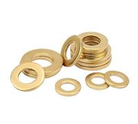 Rondelles plates en laiton massif - M2 M2.5 M3 M4 M5 M6 M8 M10 M12-10 pièces/50 pièces GB97 DIN125 Joints(M5x10x0.8mm 50PCS)