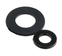 Rondelles plates en nylon, 5 à 100 pièces, rondelles d'espacement en plastique noir M2-M20(M16x30x3-5pcs)