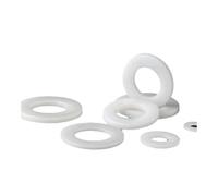 Rondelles plates en nylon blanc, 10 à 100 pièces, M2, M2.5, M3, M4, M5, M6, M8, M10, M12, M14, M16, M18, M20, en plastique résistant aux hautes températures(M16x30x3-10pcs)