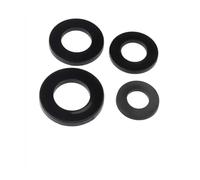 Rondelles plates en nylon, lot de 1 à 100 pièces, M2, M2.5, M3, M4, M5, M6, M8, M10, M12, M14, M16, M18, M20, noires et blanches, en plastique, rondelles rigides, joint d'étanchéité isolant(Hard Black