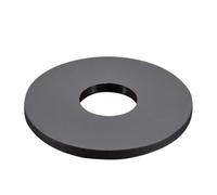 Rondelles plates en Nylon M2 ~ M20, noir/blanc/rouge/jaune/bleu, plastique uni, étanche, joints d'isolation d'espacement dur for vis(Black (30PCS),M2.5x5mmx1mm)