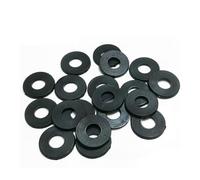 Rondelles plates en nylon noir, 50/100/200/500 pièces, M2/2,5/3/4/5/6/8 - /20, entretoises planes, joint d'étanchéité isolant for vis(M10x20x2,200Pcs)