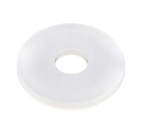 Rondelles plates en nylon noir ou blanc M2-M24, entretoises en caoutchouc, rondelles en plastique isolantes, étanches, joints rigides for vis et boulons(White,M8x20x1mm (100pcs))