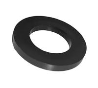Rondelles plates en nylon (Plastique) DIN125, isolantes et antirouille, pour fixations sur surfaces délicates, usage industriel et domestique - M20 - Noir - 1000 pièces - Plastic Hardware Store