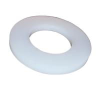 Rondelles plates en nylon (Plastique) DIN125, isolantes et antirouille, pour fixations sur surfaces délicates, usage industriel et domestique - M16 - Naturel - 1000 pièces - Plastic Hardware Store