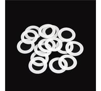 Rondelles plates en PTFE blanc, 50 pièces, joint d'étanchéité rond M8, épaisseur 0,2 à 3 mm for une étanchéité optimale(M8.2x12x0.6mm)
