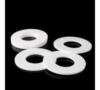 Rondelles plates en PTFE M3 à M45, 50 pièces, joint résistant aux hautes températures for manomètre et Joint de tuyau d'eau(14x10x1mm)