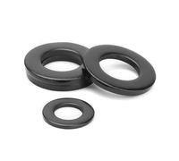 Rondelles plates extra-minces M8, M10, M12 et M14 en acier inoxydable noir 304, rondelles non standard, joints, patins plats(M10x16x1 50pcs)