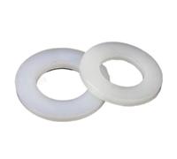 Rondelles plates isolées en nylon blanc, 10 à 100 pièces, M2-M20(M6x18x1.5-50PCS)
