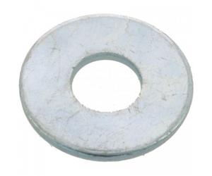 Rondelles plates Lu - acier zingué blanc - diamètre 14 mm - 100 pièces BRICOZOR