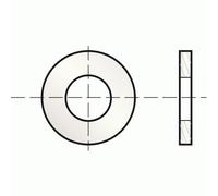 Rondelles plates nylon - 12,2x24 mm - 100 pièces ACTON