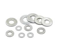 Rondelles plates, rondelles M2 .5 M3 M4 M5 M6 M8 M10 M12 M14 M16 Rondelle plate en acier zingué simple Anneaux d'étanchéité plats et durables(M2)