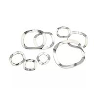 Rondelles plates, rondelles M3 M4 M5 M6 M8 M10-M51 304 arbres de roulement en acier inoxydable type crête à trois vagues joint rondelle ressort ondulée et durable(M39x46x0.5)