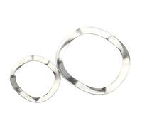Rondelles plates, rondelles M3 M4-M51 304 rondelle ondulée en acier inoxydable, joint de type crête, à ressort, et durable(M6 x12 x0.3)