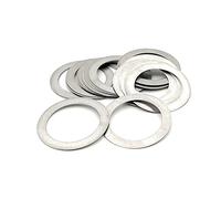 Rondelles plates ultra fines en acier inoxydable, 10/20 pièces, joints de réglage de haute précision M3-M20, SUS304(18x22x0.3mm 20Pcs)