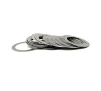 Rondelles plates ultra-fines en acier inoxydable, 100 pièces - Joints haute précision M3/M4, épaisseur 0,1/0,2/0,3/0,5 mm, jeu de cales SUS304(3x8x0.5mm)