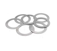 Rondelles plates ultra fines en acier inoxydable - 20/50 pièces, épaisseur 0,2 mm, joints de haute précision for M4-M10(8x13x0.2mm 50Pcs)