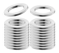 Rondelles pour Gonds de Porte 12mm x 18mm x 2mm 20Pcs Rondelles pour Charnières Metal Bague Paumelle Plate (M12)