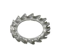 Rondelles, rondelle plate, Rondelles de blocage, 50 pièces, rondelles antidérapantes multi-dents, en acier inoxydable 304, joint denté externe M2,5 à M20(M2.5)