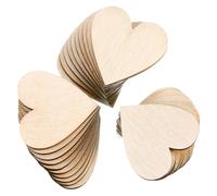 Rondin De Bois Deco Cœurs En Bois Bruts De 1 À 10 Cm, Tranches Vierges, Bricolage, Artisanat(10mm 100Pcs)